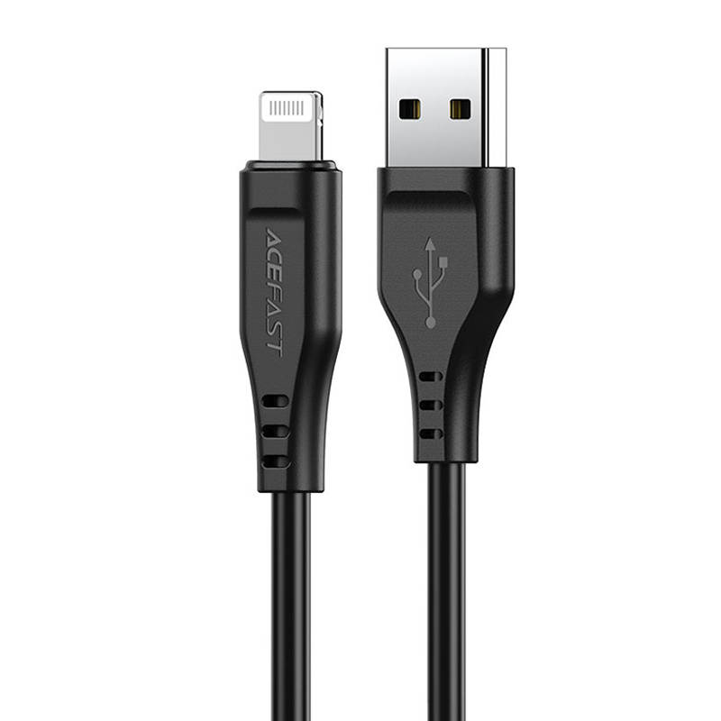 USB kábel Lightining Acefast C3-02, MFi, 2.4A 1.2m (fekete)